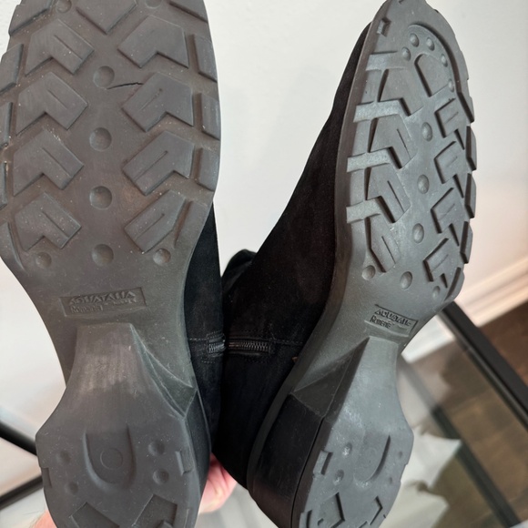 AQUATALIA BY Marvin K Black Suede Weatherproof Buckle mid calf boots 9.5 - Picture 13 of 16